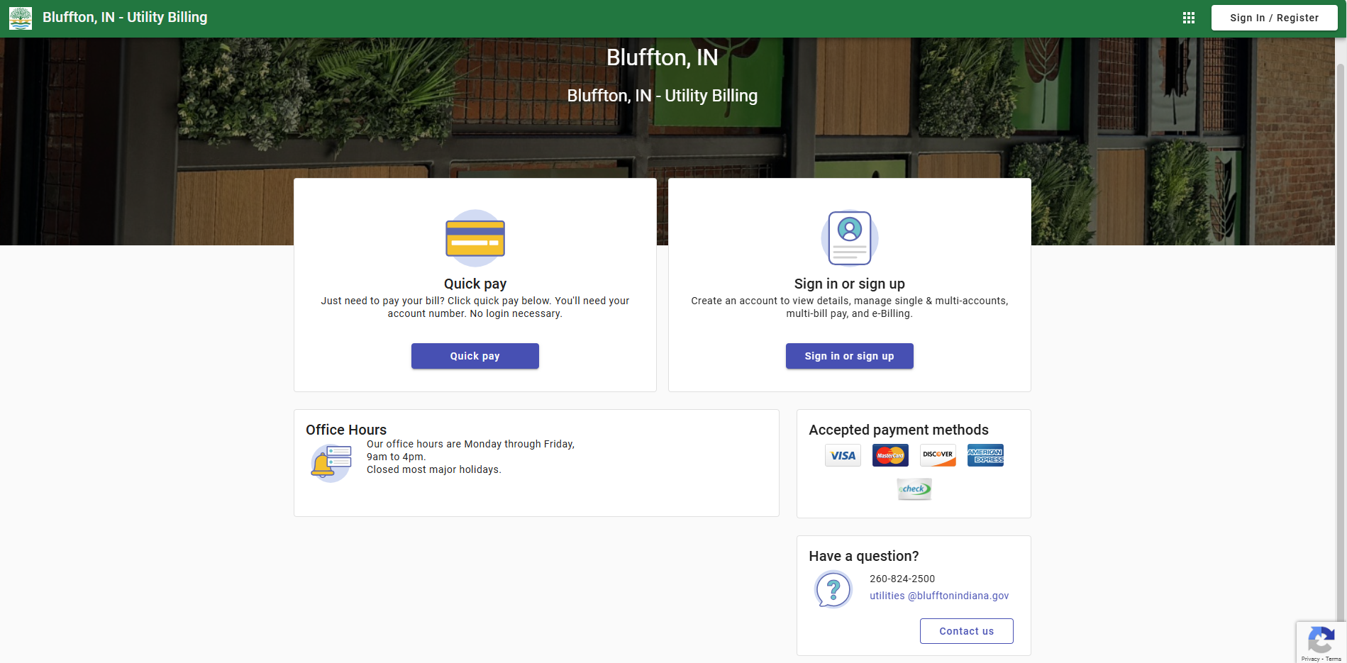 Preview of Billing Online Payment Site