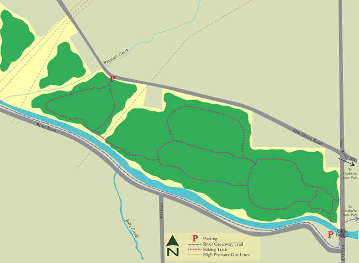 Trail maps for Bluffton Native Habitat Waterway